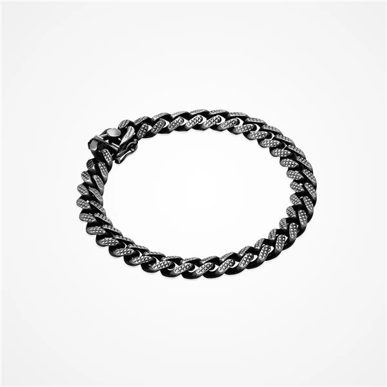 Bracciale Desmos Uomo in Argento 08 MIAMI CUBAN PYRAMID B 01F 250 00V 19,50 - 08 MIAMI CUBAN PYRAMID B 01F 250 00V 19,50